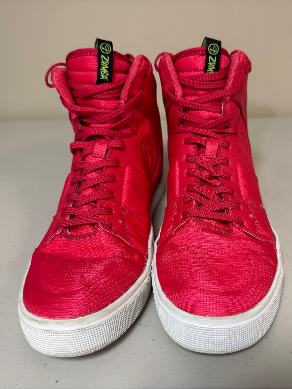 ZUMBA Dane Sneakers Women's 9 Street Gym High Top Exercise Shoes Hot Pink Funky